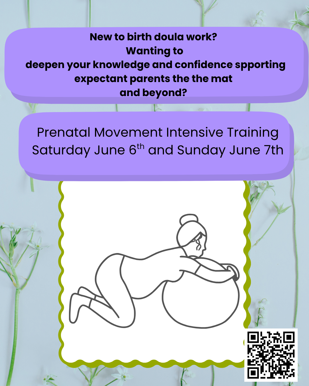 prenatal yoga weekend Intensive Training pregnant woman on yoga ball
